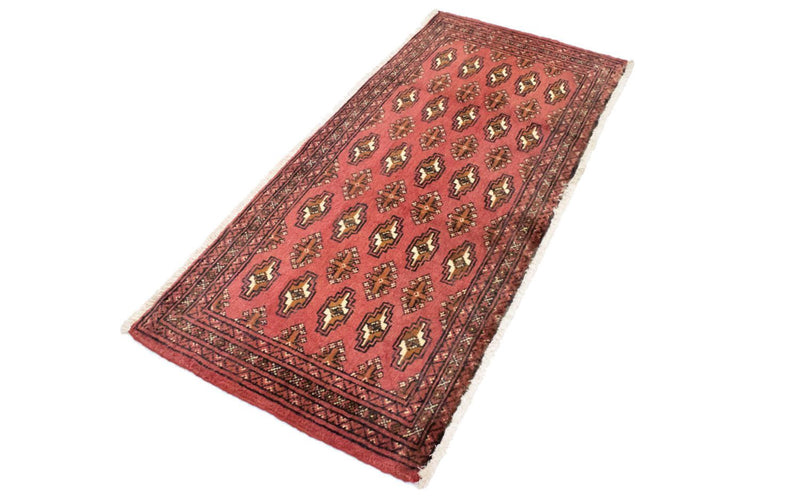Tappeto Turkaman - 130 x 60 cm - rosso chiaro