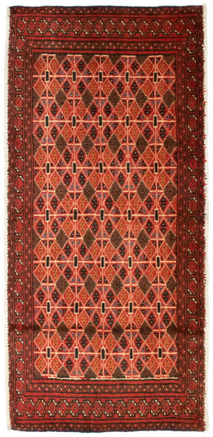 Tappeto Turkaman - 130 x 60 cm - arancione