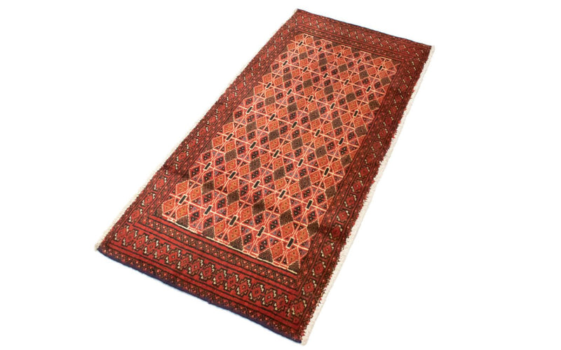 Tappeto Turkaman - 130 x 60 cm - arancione