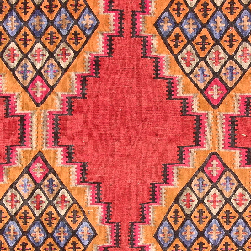 Tappeto corsia Tappeto Kelim - Vecchio - 395 x 180 cm - rosso