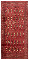 Tappeto Turkaman 60x130cm - Tappeto persiano - Rettangolo / Rosso / 60 x 130 cm Rettangolo