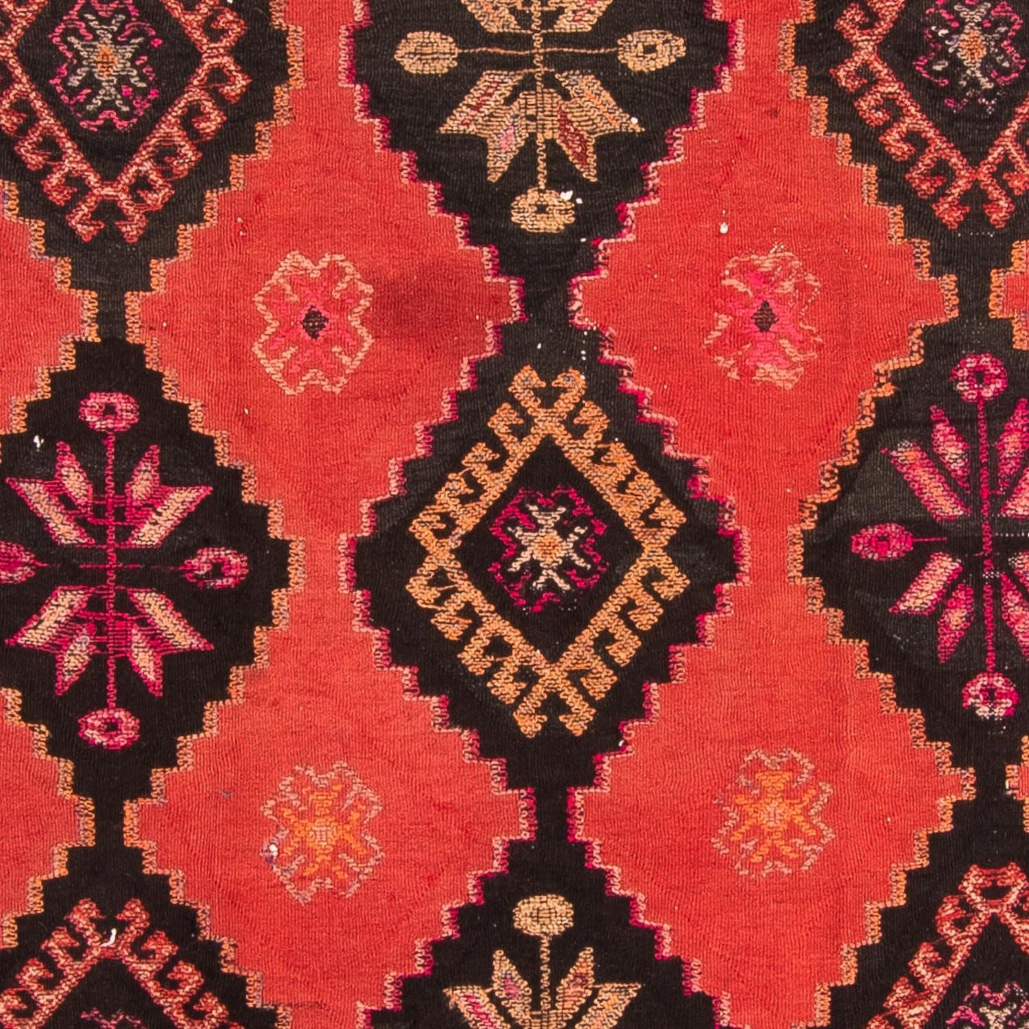 Tappeto corsia Tappeto Kelim - Vecchio - 400 x 140 cm - multicolore