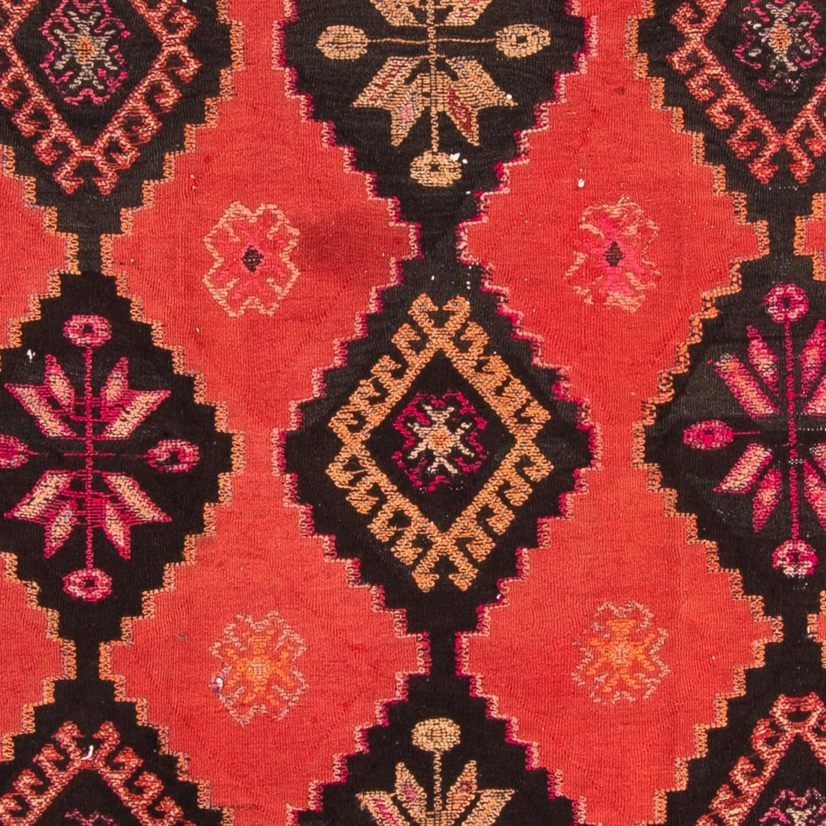 Tappeto corsia Tappeto Kelim - Vecchio - 400 x 140 cm - multicolore