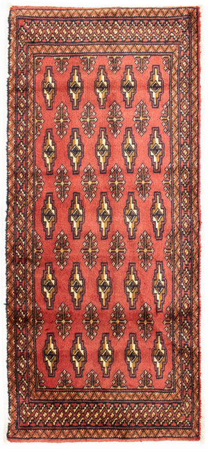 Tappeto Turkaman - 130 x 60 cm - rosso