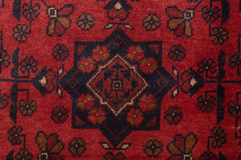 Tappeto afgano - Kunduz - 186 x 122 cm - rosso