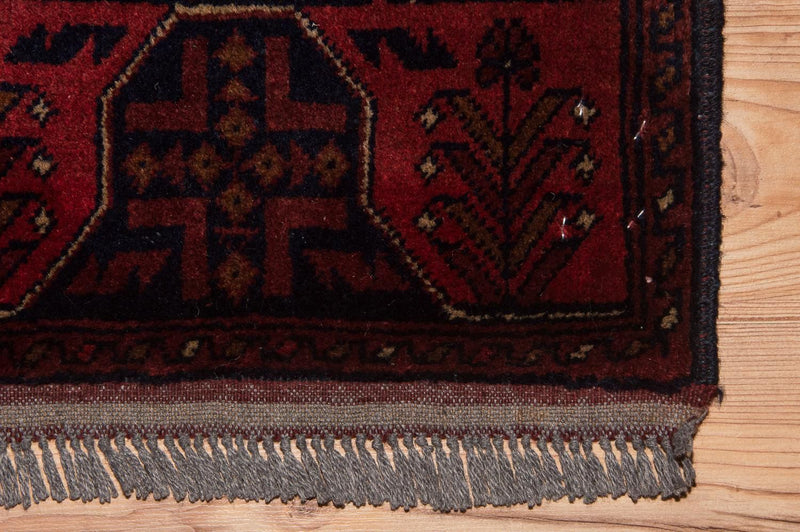 Tappeto afgano - Kunduz - 186 x 122 cm - rosso