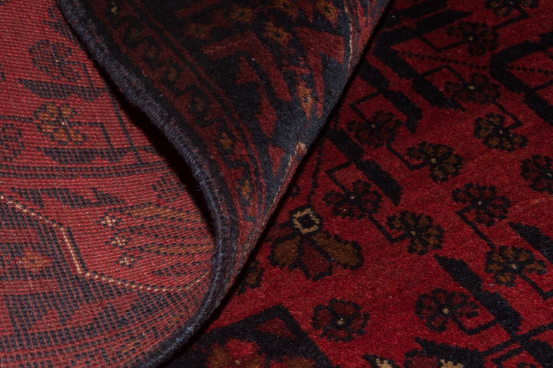 Tappeto afgano - Kunduz - 186 x 122 cm - rosso