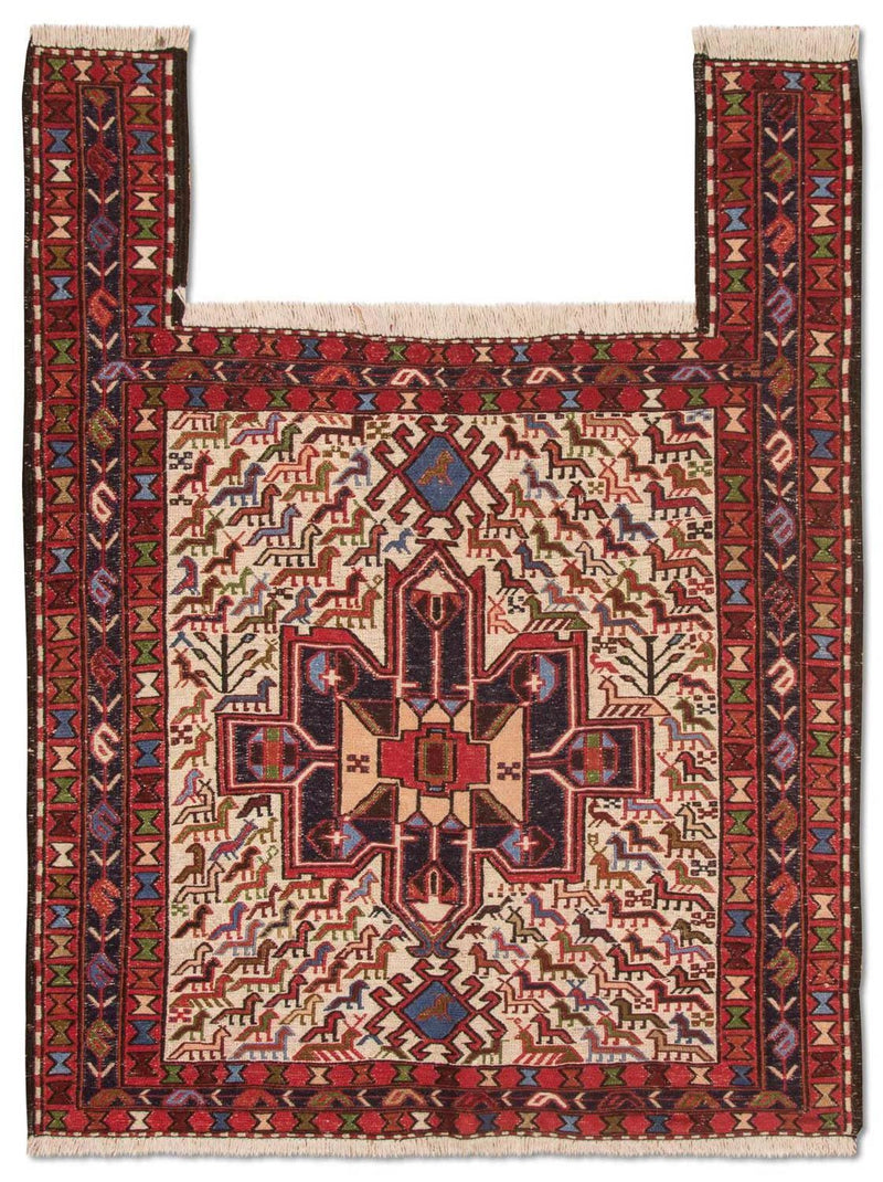 Tappeto Kelim - Orientale quadrato  - 99 x 95 cm - beige
