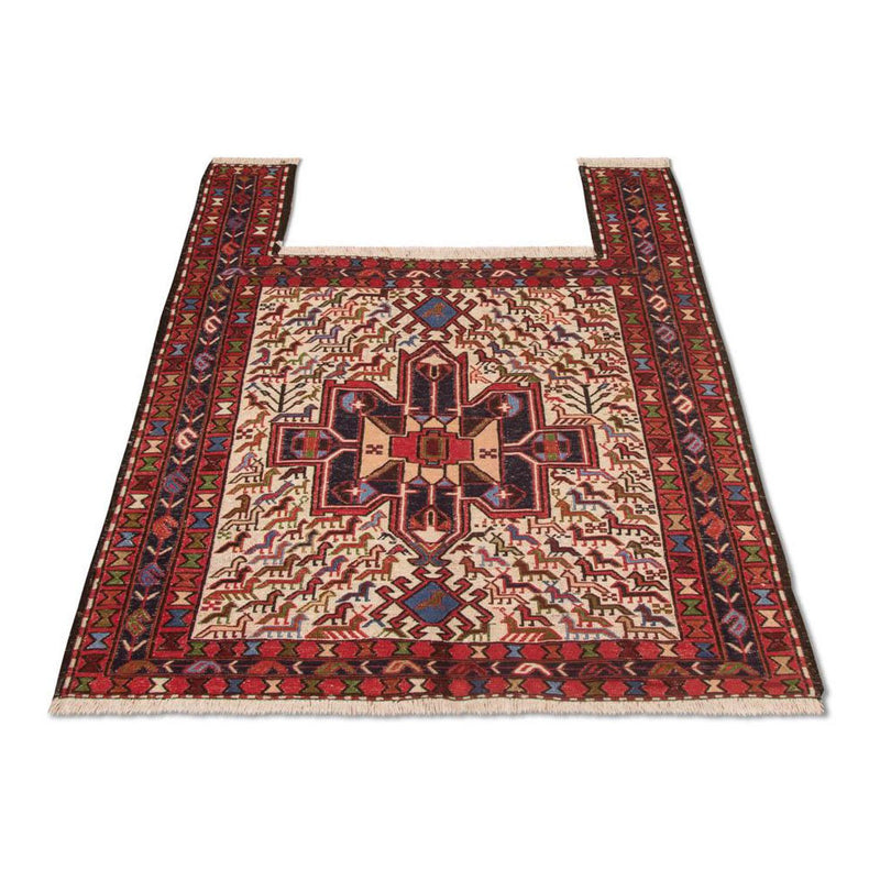 Tappeto Kelim - Orientale quadrato  - 99 x 95 cm - beige