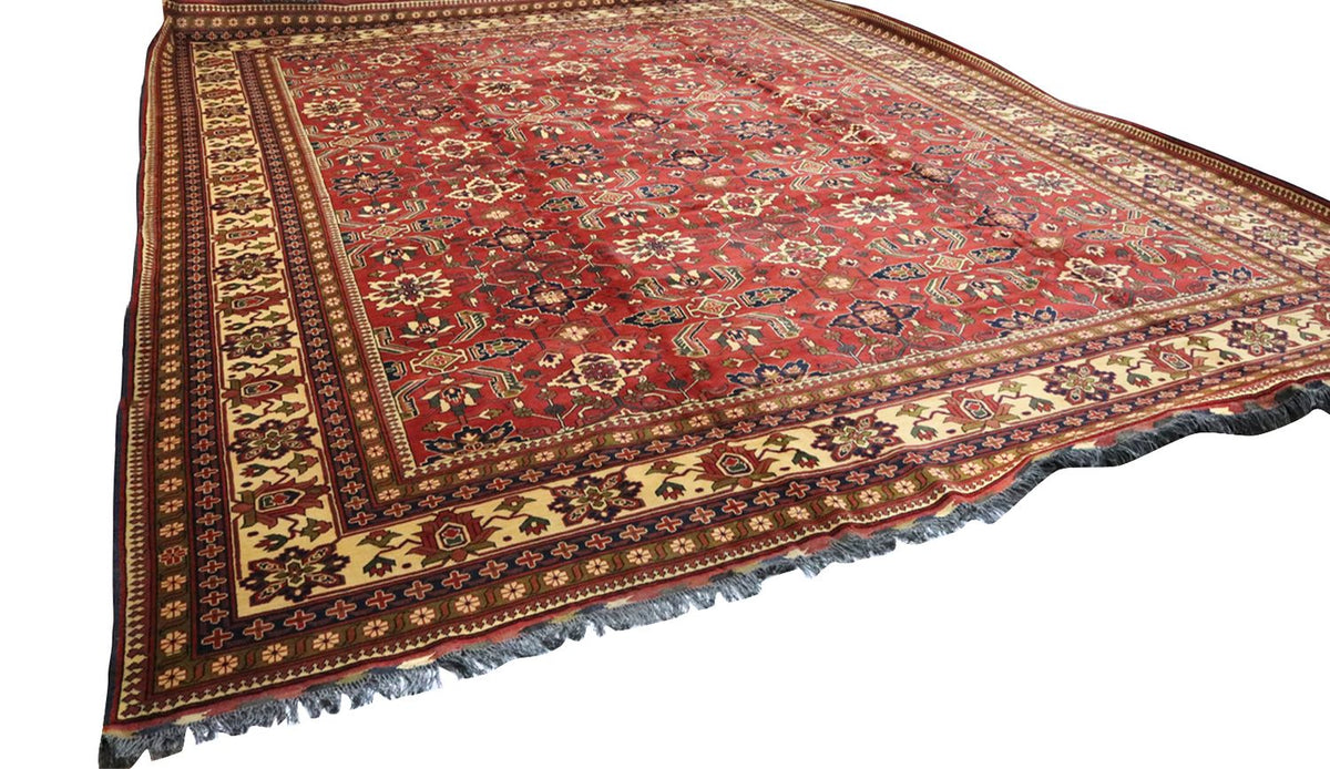 Tappeto afgano - Hatschlu - 492 x 401 cm - rosso