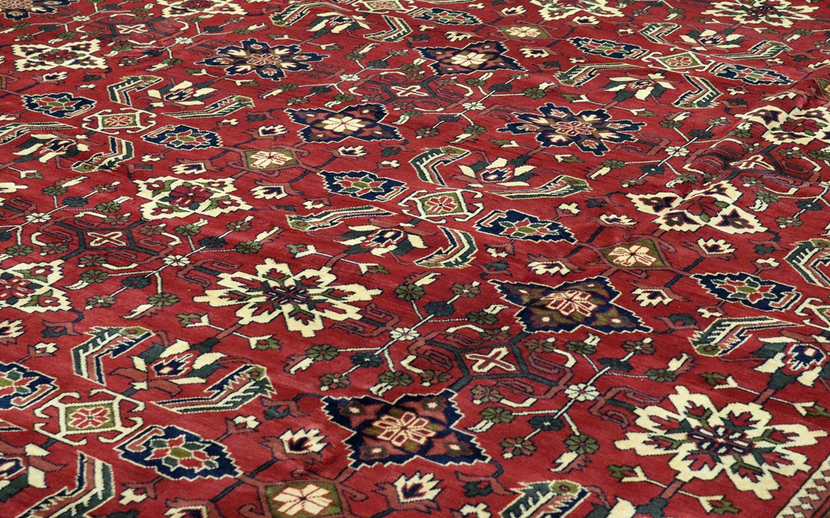 Tappeto afgano - Hatschlu - 492 x 401 cm - rosso