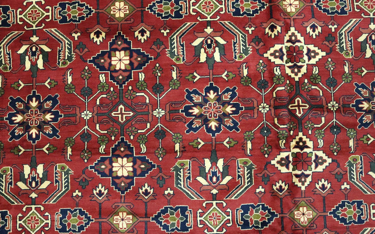 Tappeto afgano - Hatschlu - 492 x 401 cm - rosso