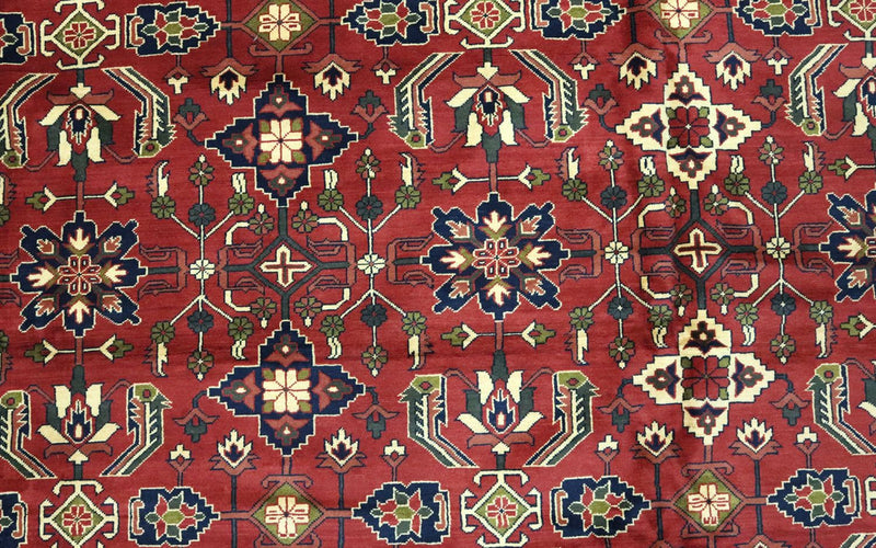 Tappeto afgano - Hatschlu - 492 x 401 cm - rosso