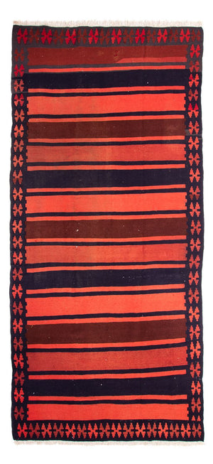 Tappeto corsia Tappeto Kelim - Vecchio - 335 x 155 cm - multicolore