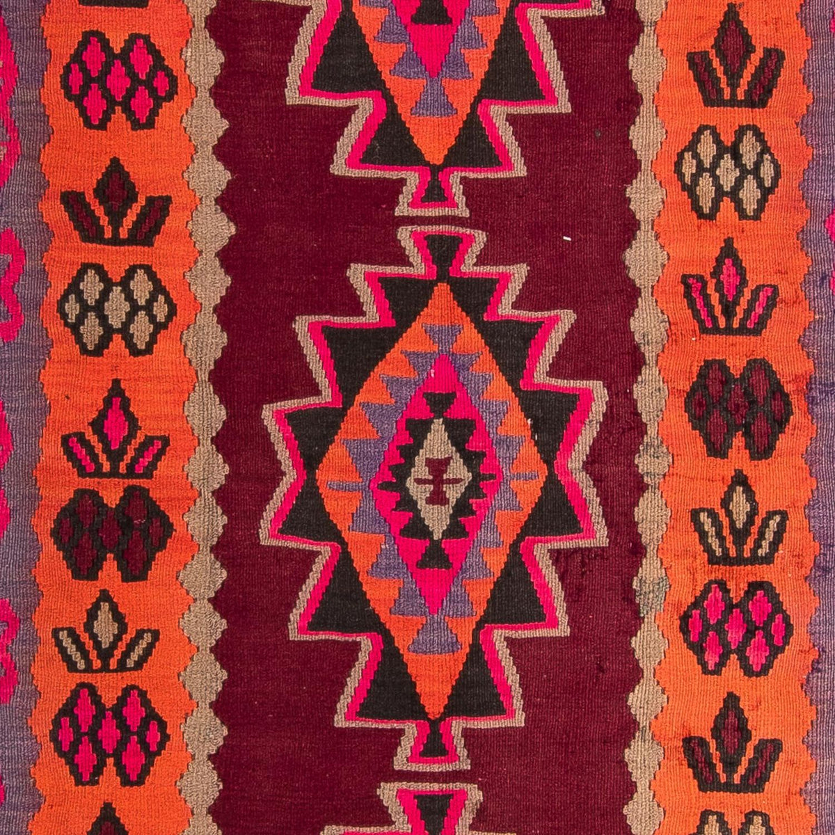 Tappeto corsia Tappeto Kelim - Vecchio - 390 x 141 cm - multicolore