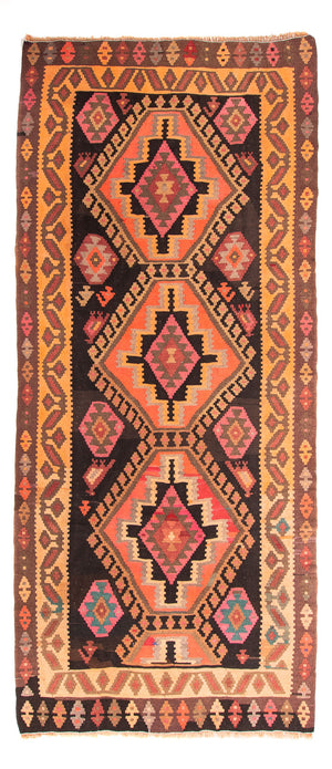 Tappeto corsia Tappeto Kelim - Vecchio - 320 x 150 cm - multicolore