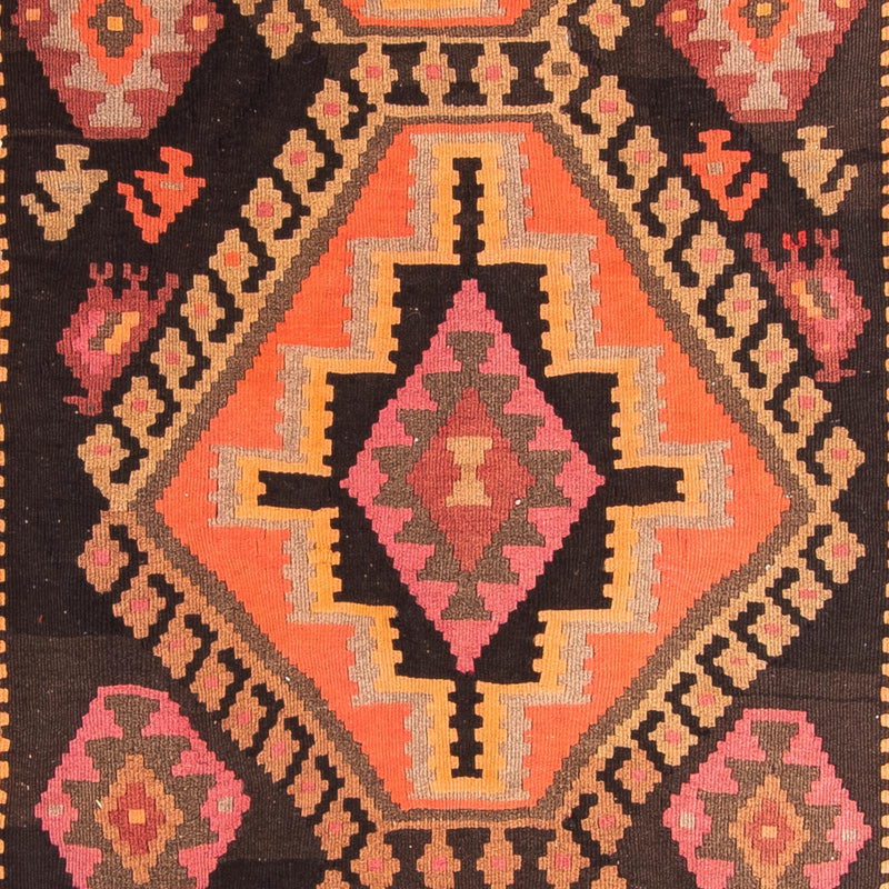 Tappeto corsia Tappeto Kelim - Vecchio - 320 x 150 cm - multicolore