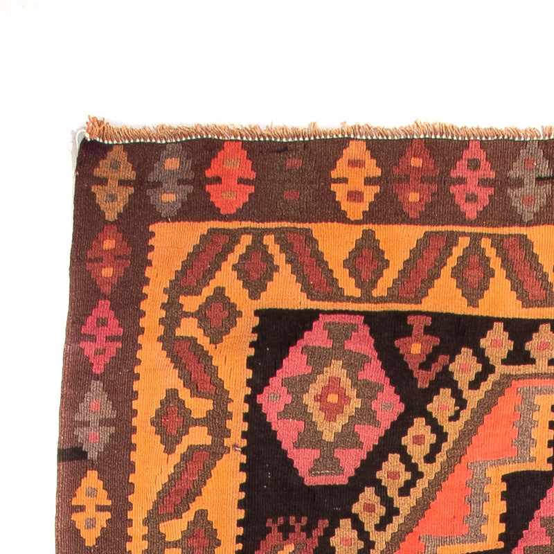 Tappeto corsia Tappeto Kelim - Vecchio - 320 x 150 cm - multicolore