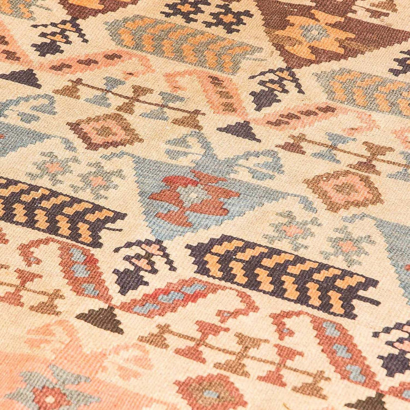Tappeto corsia Tappeto Kelim - Vecchio - 195 x 108 cm - beige