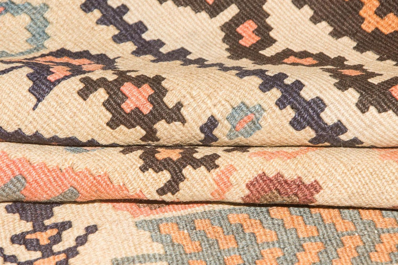 Tappeto corsia Tappeto Kelim - Vecchio - 195 x 108 cm - beige