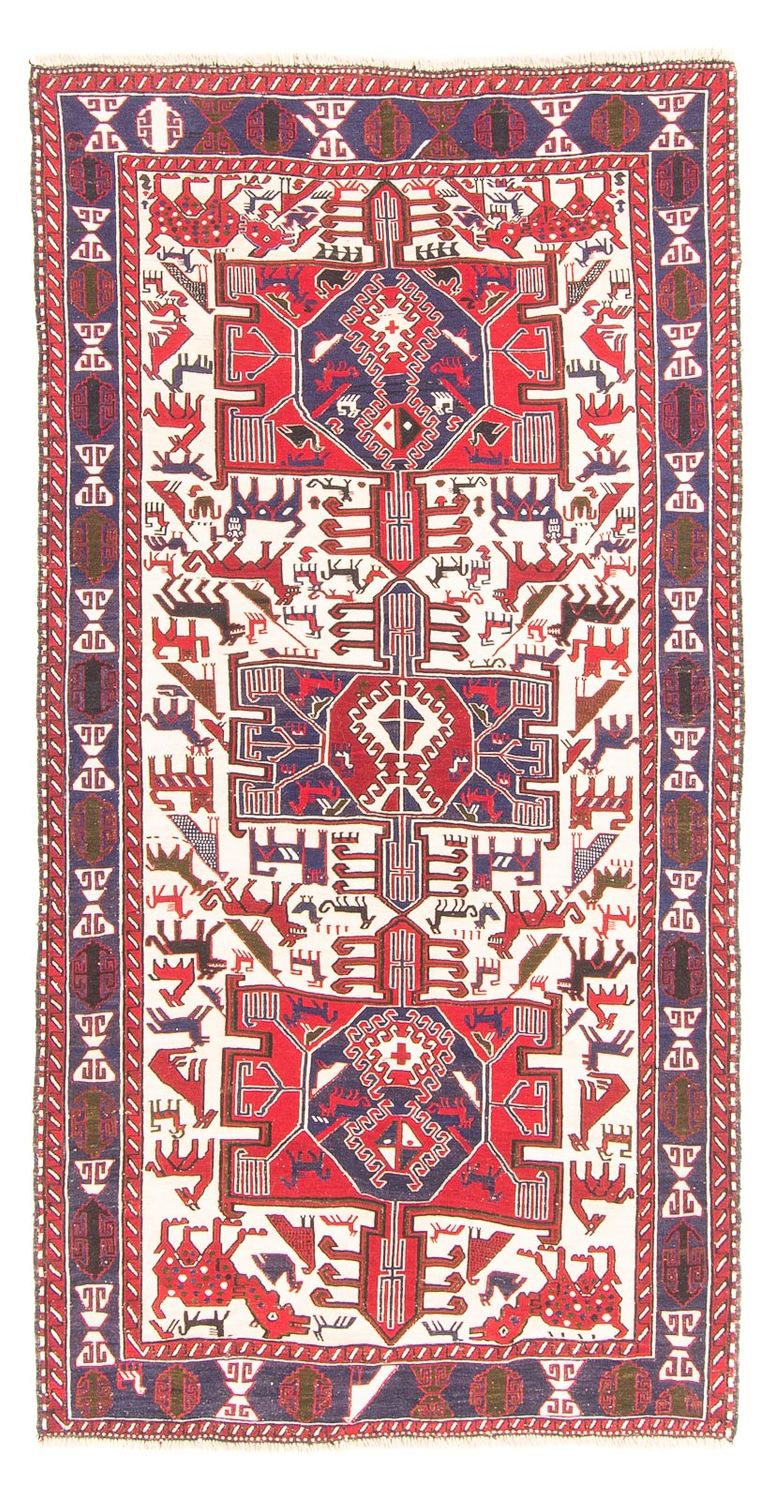 Tappeto corsia Tappeto Kelim - Orientale - 205 x 110 cm - crema