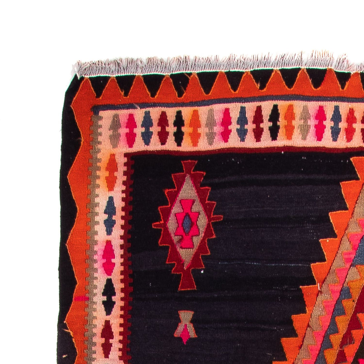 Tappeto corsia Tappeto Kelim - Vecchio - 315 x 150 cm - multicolore