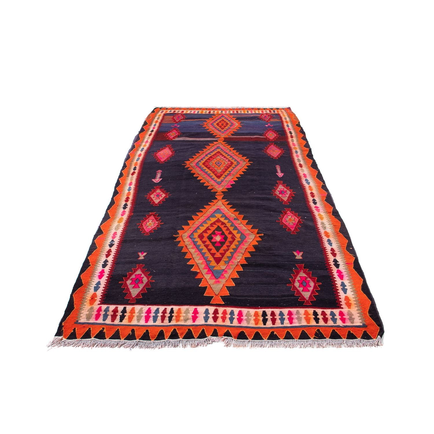 Tappeto corsia Tappeto Kelim - Vecchio - 315 x 150 cm - multicolore