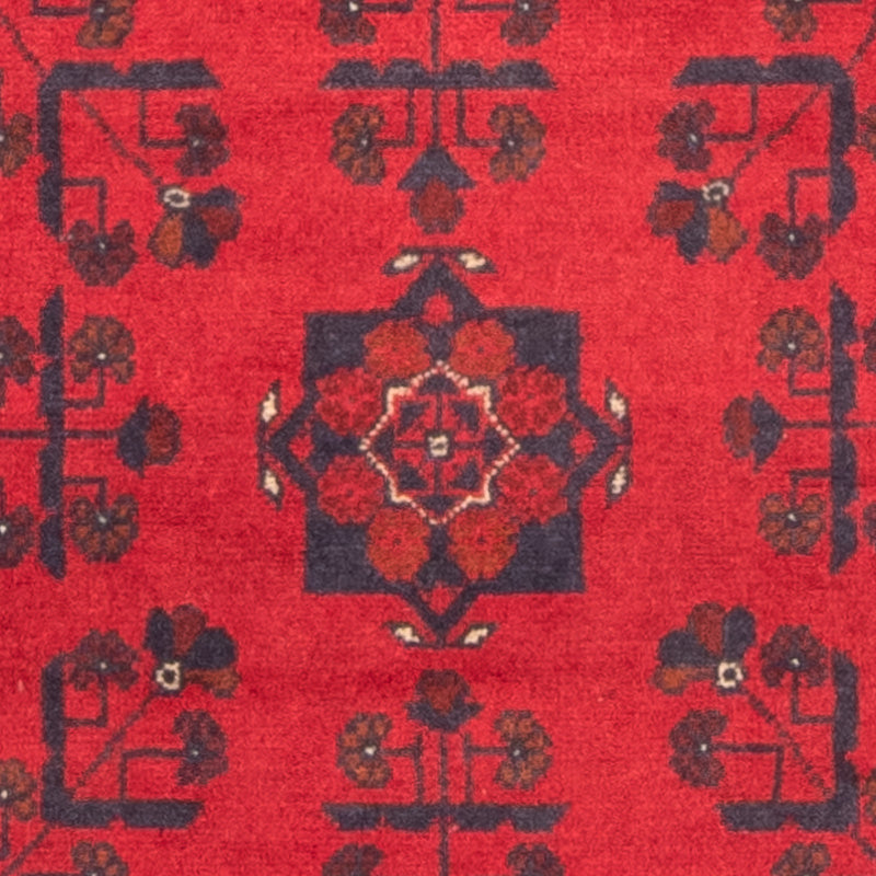 Tappeto corsia Tappeto afgano - Kunduz - 289 x 77 cm - rosso