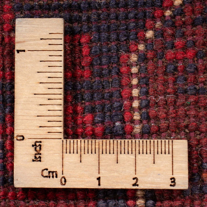 Tappeto corsia Tappeto afgano - Kunduz - 289 x 77 cm - rosso