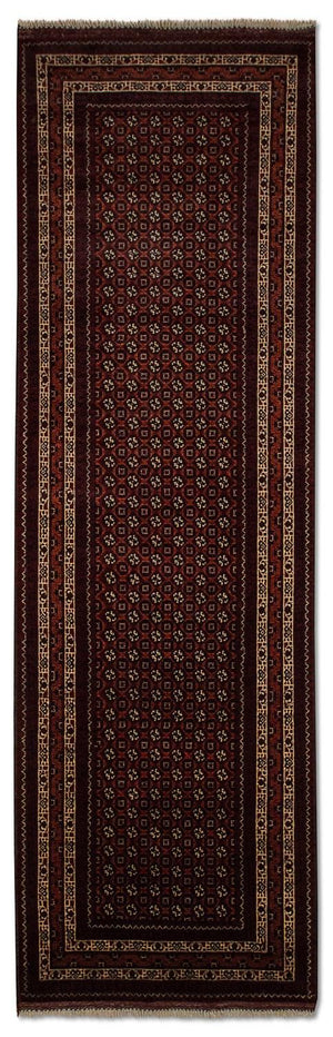 Tappeto corsia Tappeto afgano - Bukhara - 292 x 86 cm - rosso