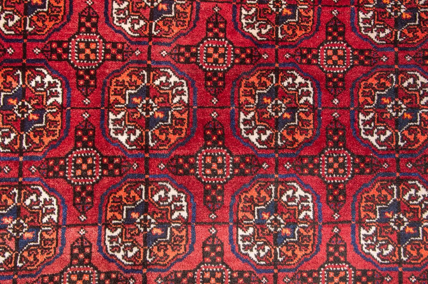 Tappeto corsia Tappeto afgano - Bukhara - 292 x 86 cm - rosso