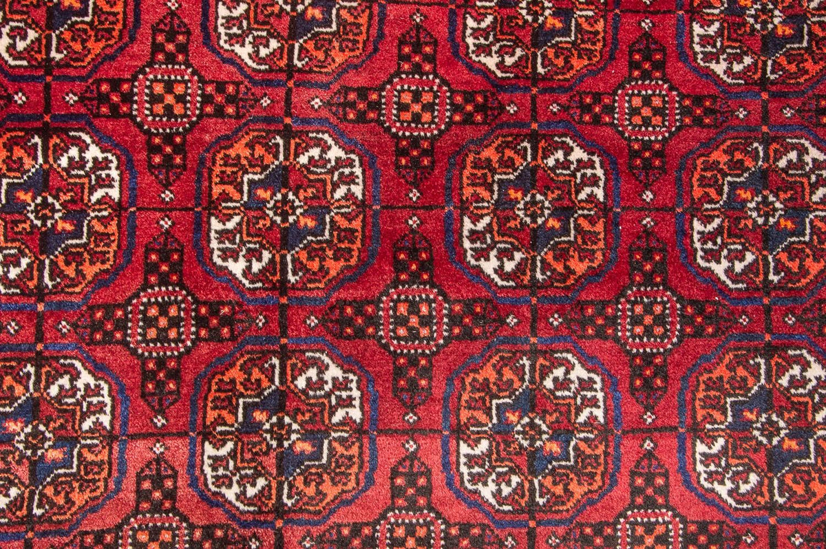 Tappeto corsia Tappeto afgano - Bukhara - 292 x 86 cm - rosso