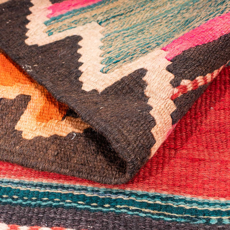 Tappeto corsia Tappeto Kelim - Vecchio - 350 x 150 cm - multicolore