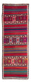 Tappeto corsia Tappeto Kelim - Vecchio - 370 x 140 cm - multicolore