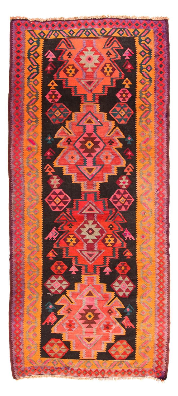 Tappeto corsia Tappeto Kelim - Vecchio - 335 x 150 cm - multicolore
