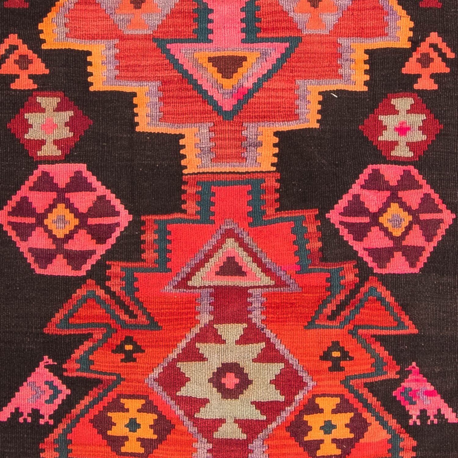 Tappeto corsia Tappeto Kelim - Vecchio - 335 x 150 cm - multicolore