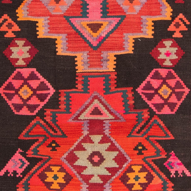 Tappeto corsia Tappeto Kelim - Vecchio - 335 x 150 cm - multicolore