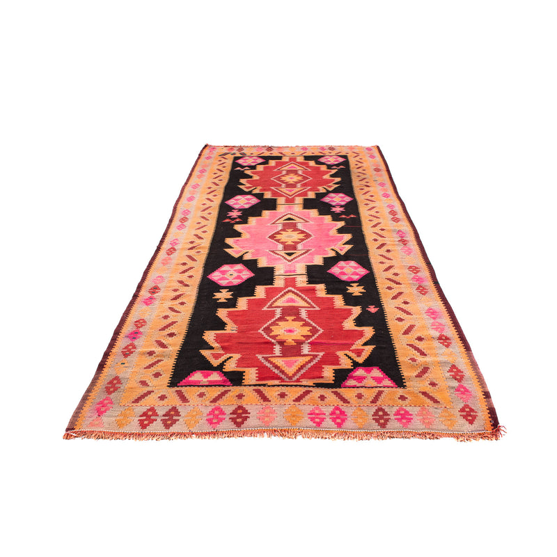 Tappeto corsia Tappeto Kelim - Vecchio - 330 x 150 cm - multicolore