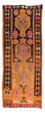 Tappeto corsia Tappeto Kelim - Vecchio - 245 x 110 cm - multicolore