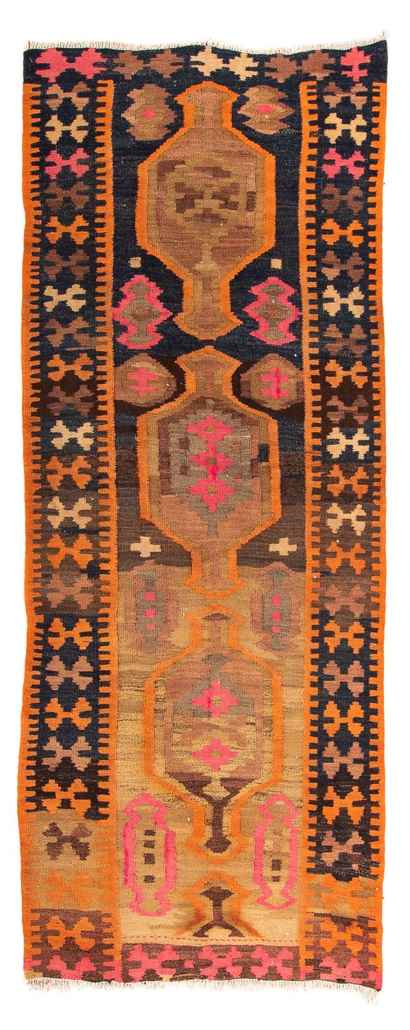 Tappeto corsia Tappeto Kelim - Vecchio - 245 x 110 cm - multicolore