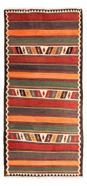 Tappeto corsia Tappeto Kelim - Vecchio - 310 x 155 cm - multicolore