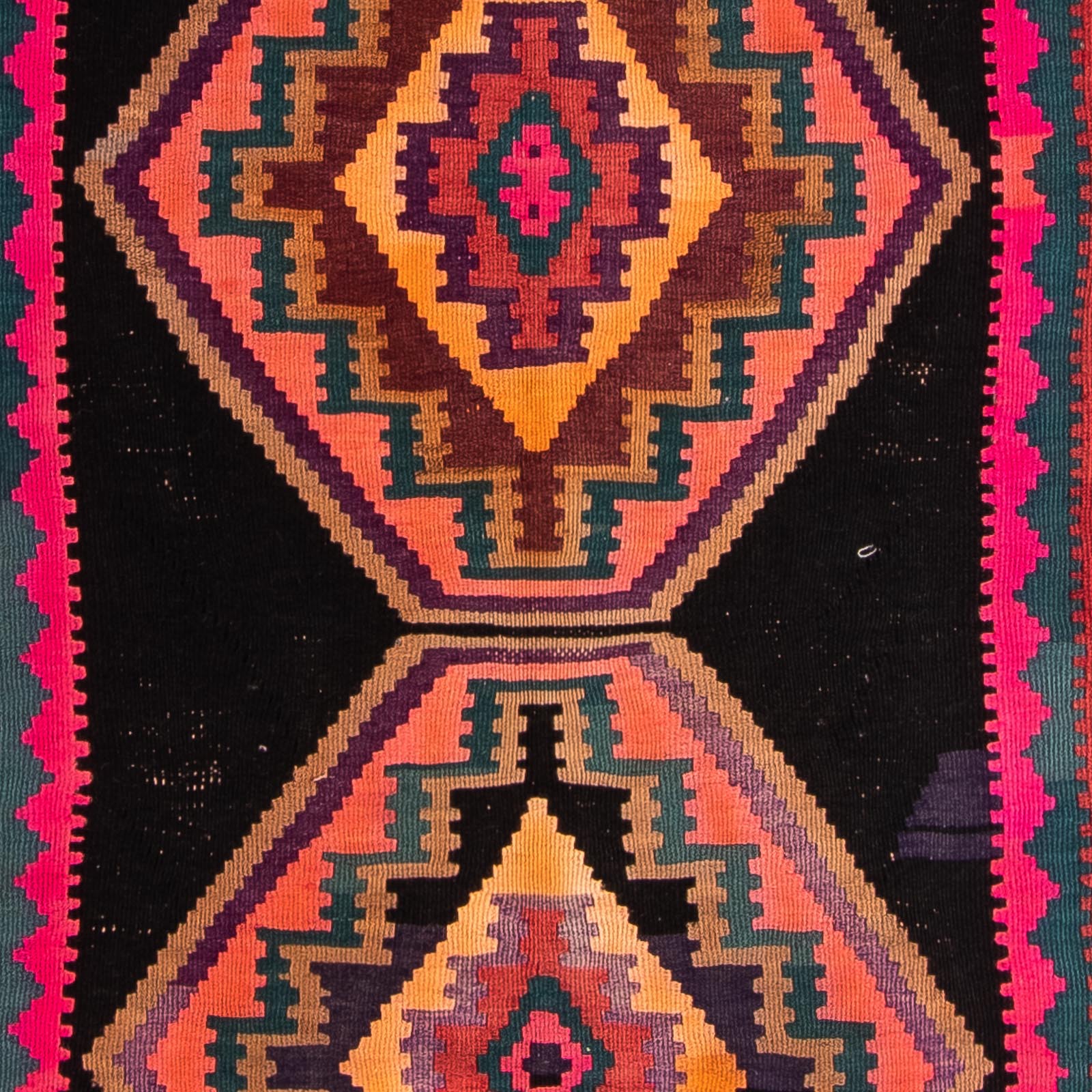 Tappeto corsia Tappeto Kelim - Vecchio - 310 x 160 cm - multicolore