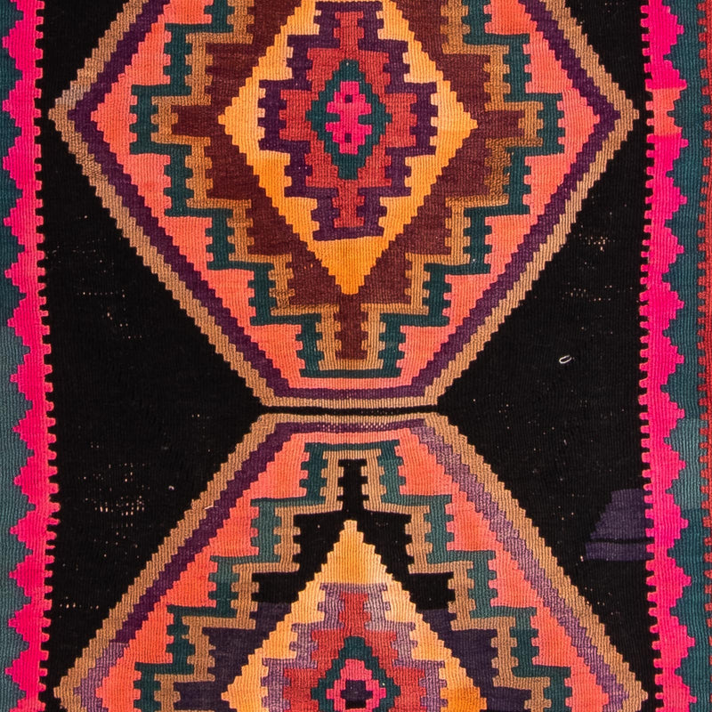 Tappeto corsia Tappeto Kelim - Vecchio - 310 x 160 cm - multicolore