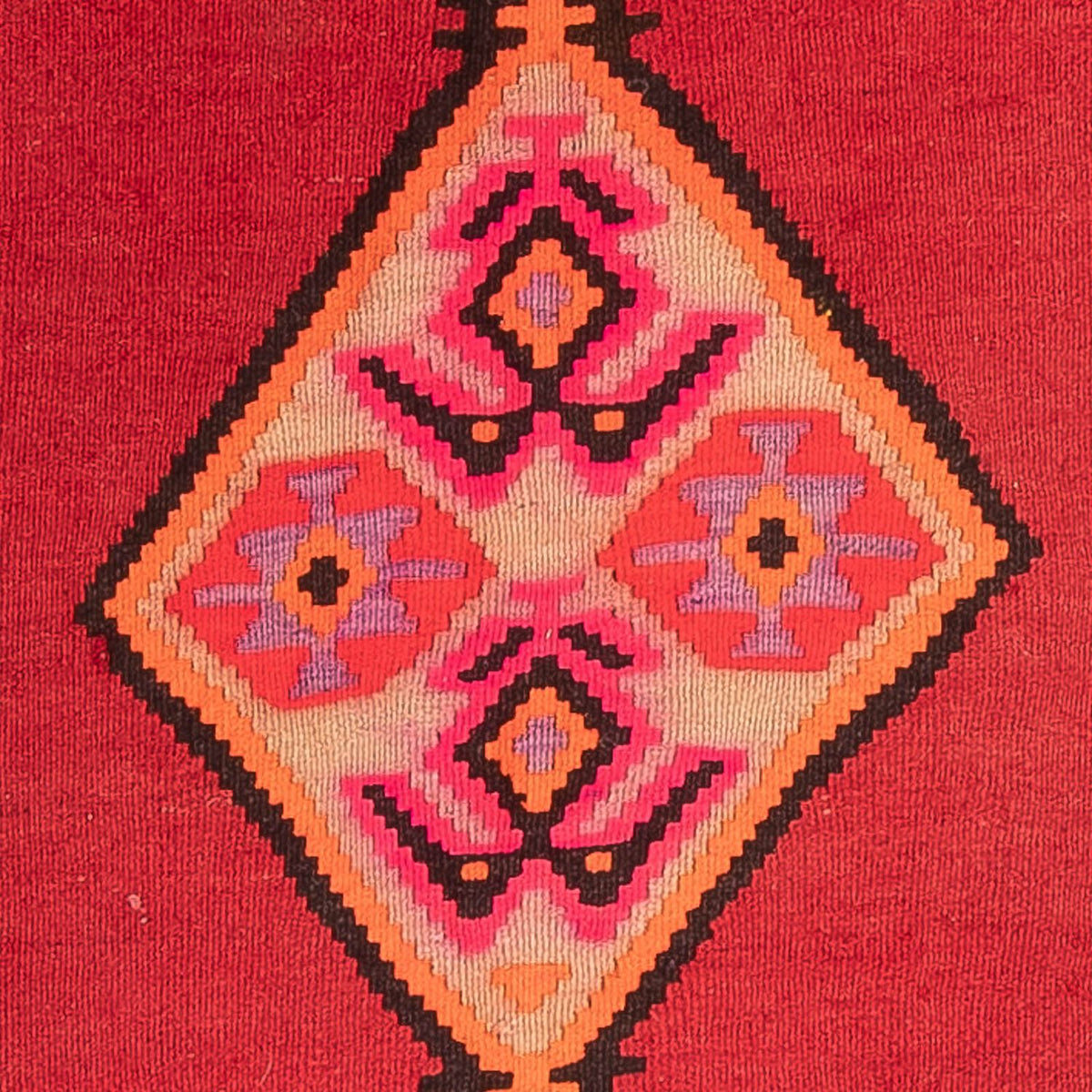Tappeto corsia Tappeto Kelim - Vecchio - 490 x 190 cm - rosso