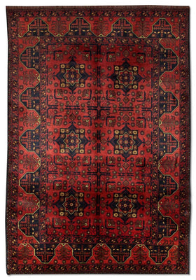 Tappeto afgano - Kunduz - 196 x 124 cm - rosso