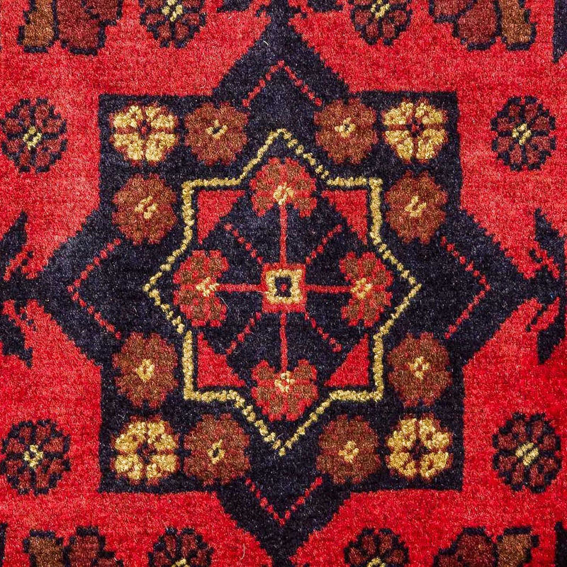 Tappeto afgano - Kunduz - 196 x 124 cm - rosso