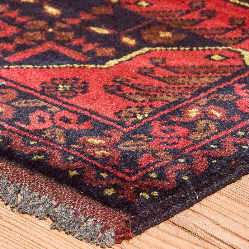 Tappeto afgano - Kunduz - 196 x 124 cm - rosso