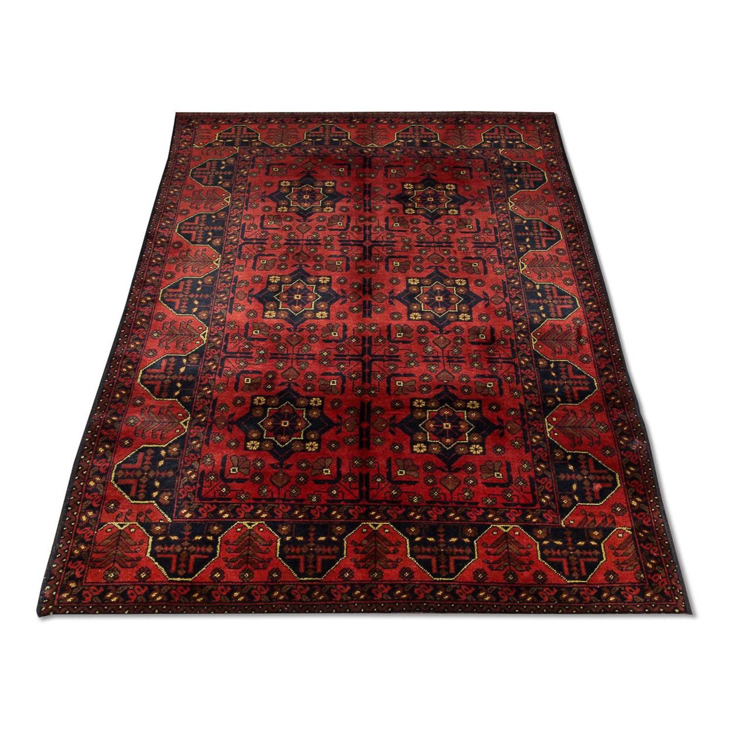 Tappeto afgano - Kunduz - 196 x 124 cm - rosso