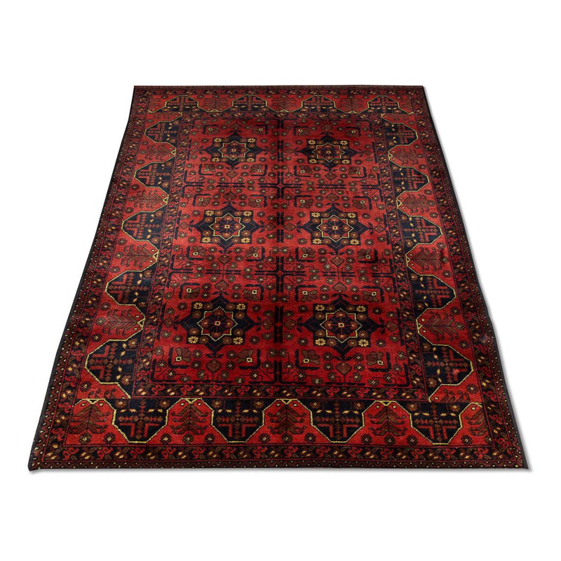 Tappeto afgano - Kunduz - 196 x 124 cm - rosso