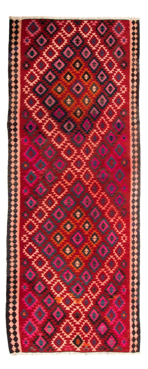 Tappeto corsia Tappeto Kelim - Vecchio - 350 x 150 cm - multicolore